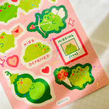 Load image into Gallery viewer, Frogs in Lurv! Sticker sheet
