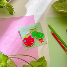 Load image into Gallery viewer, Sweet Apple &amp; Very Hungry Caterpillar (Magnetic Keychain!)
