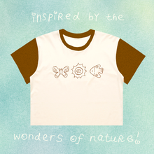 Load image into Gallery viewer, "Nature is Magic!" Raglan Crop Tee

